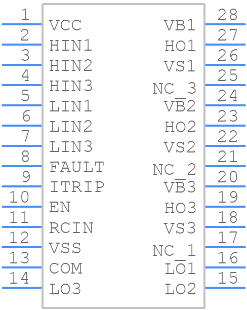 IRS2136DSTRPBFXUMA2 - Infineon - PCB symbol