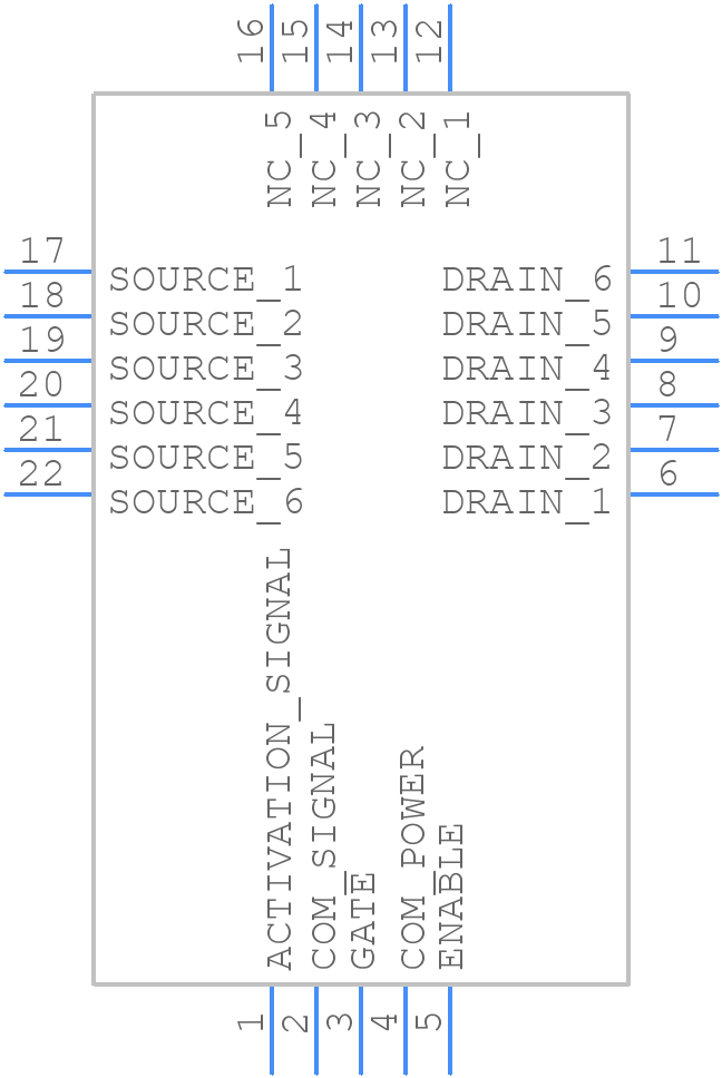 V22TC065S1X01T - VisIC Technologies - PCB symbol