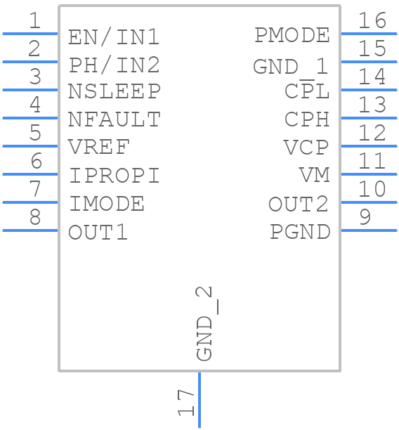 DRV8876PWPT - Texas Instruments - PCB symbol