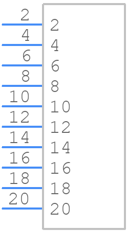 345-010-524-103 - EDAC - PCB symbol