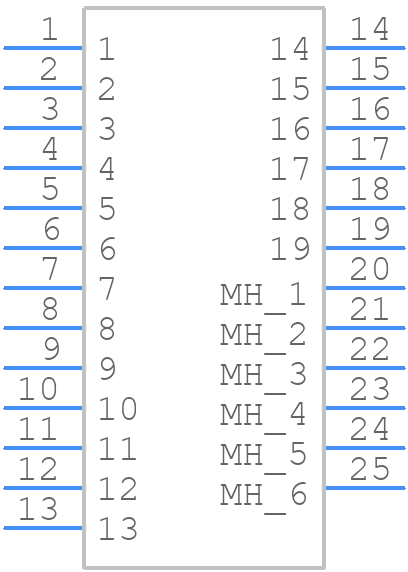 HIE-N19R-S02A - J.S.T. - PCB symbol