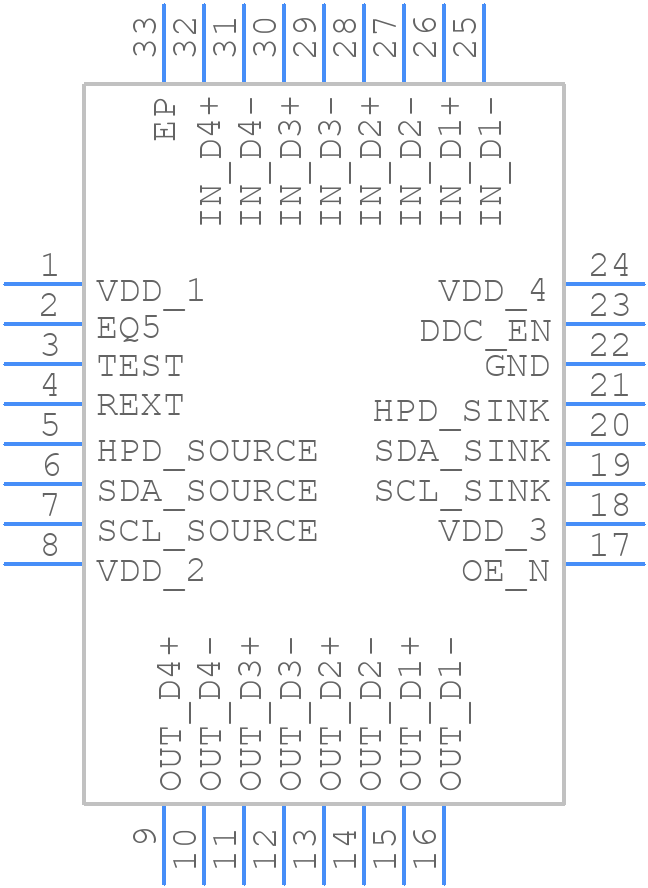 PTN3365BS - NXP - PCB symbol