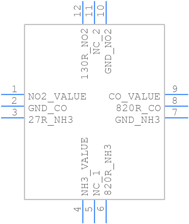 MICS-6814 - Amphenol - PCB symbol