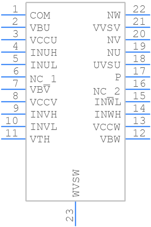 FSB50550US - onsemi - PCB symbol