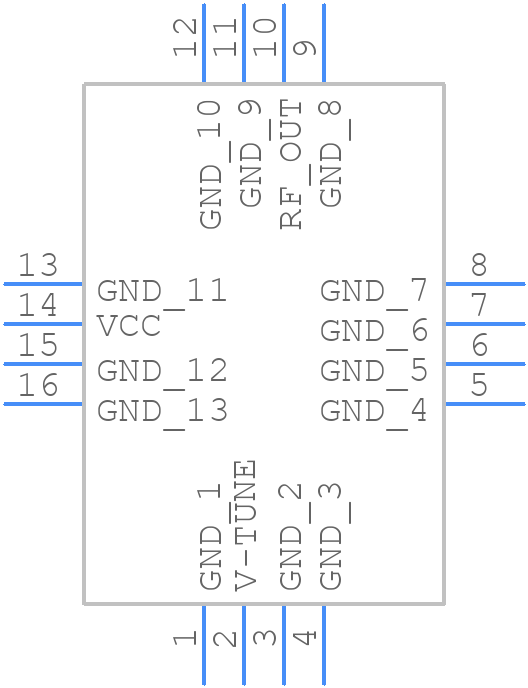 ROS-2435+ - Mini-Circuits - PCB symbol