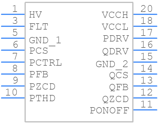 NCP1945LADR2G - onsemi - PCB symbol
