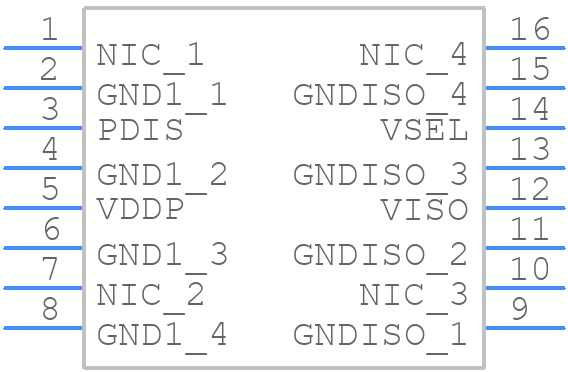 ADUM5020-3BRWZ-RL - Analog Devices - PCB symbol