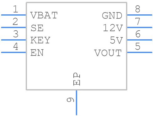 CMS6021 - Cmsemicon - PCB symbol