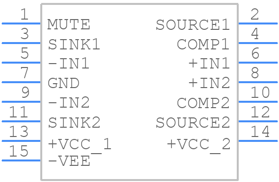 LM4702BTA/NOPB - Texas Instruments - PCB symbol