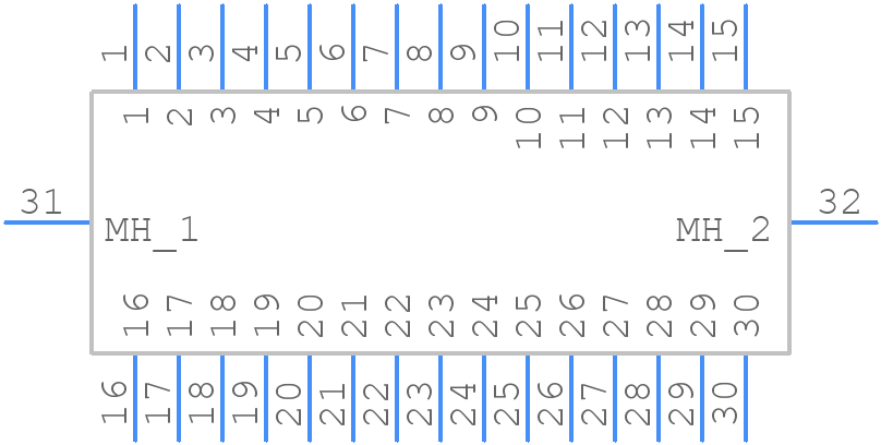 222Y30M16 - Nicomatic - PCB symbol