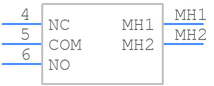 200USP3T1A1M6RE - E-Switch - PCB symbol