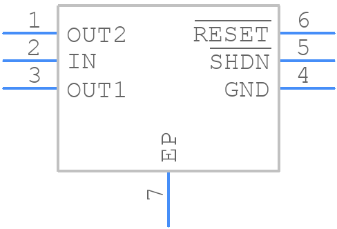 MAX8530ETTP2+T - Analog Devices - PCB symbol