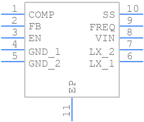 ISL97656IRTZ-TK - Renesas Electronics - PCB symbol