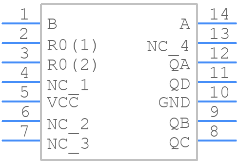 HD74LS93P - HITACHI - PCB symbol