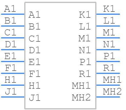 GAPL14F0N0LB/AA - Positronic - PCB symbol