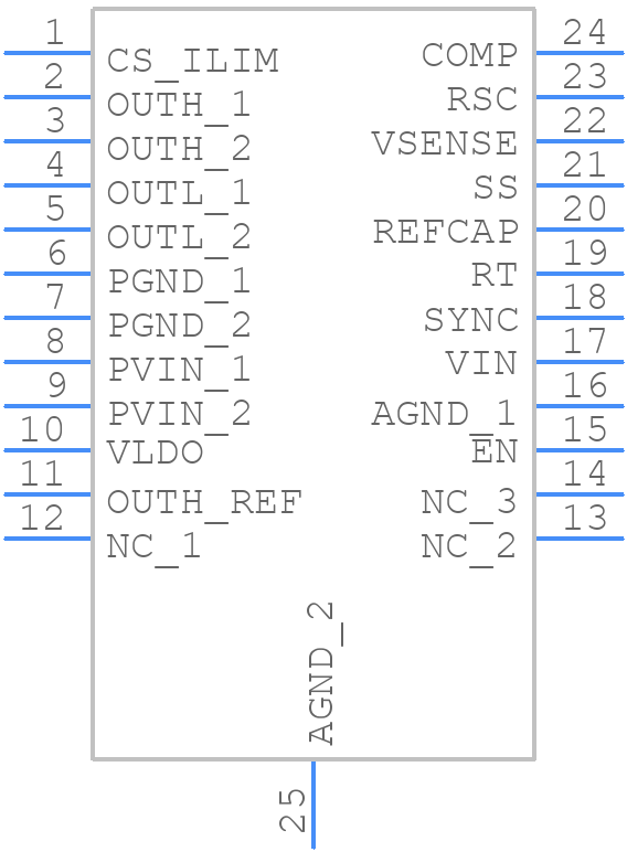 TPS7H5030-SEP - Texas Instruments - PCB symbol