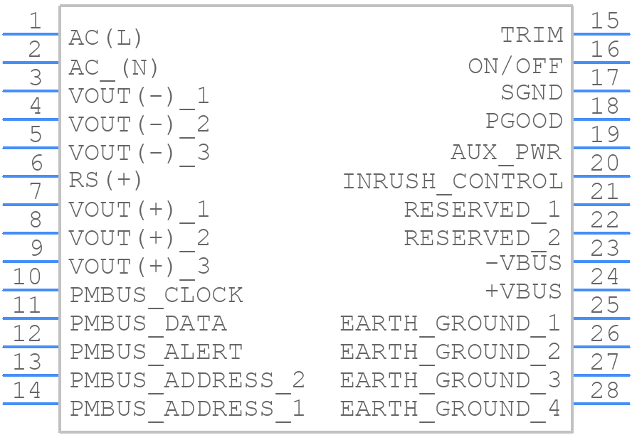 PFE1500FB-48-000-R - TDK Lambda - PCB symbol