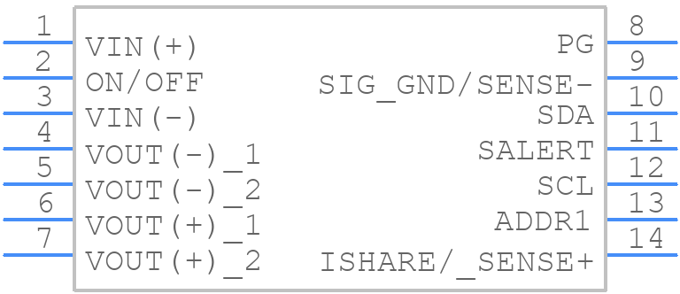 QODN167A0B - OmniOn Power - PCB symbol