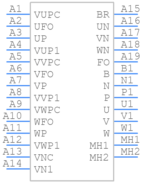 PM50RG1B120 - Mitsubishi - PCB symbol