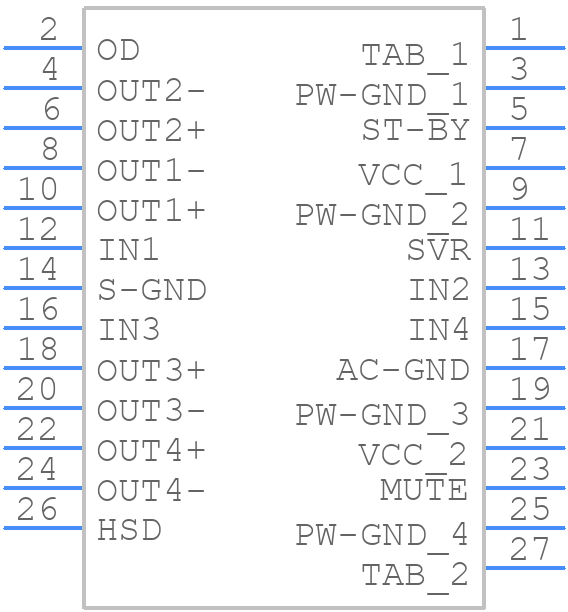 STPA003HSD-48X - STMicroelectronics - PCB symbol