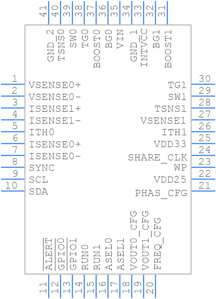 LTC3887EUJ#PBF - Analog Devices - PCB symbol