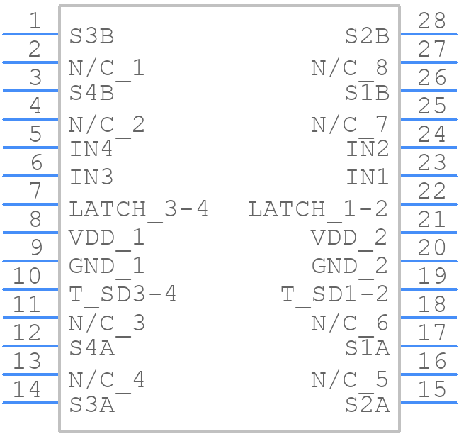 CPC7524BTR - LITTELFUSE - PCB symbol