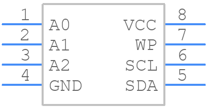 AT24C08N-10SI-1.8 - Microchip - PCB symbol