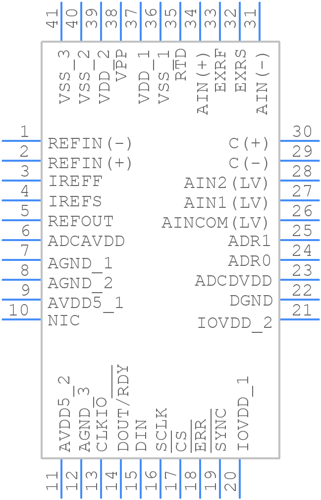 AD4110-1BCPZ - Analog Devices - PCB symbol