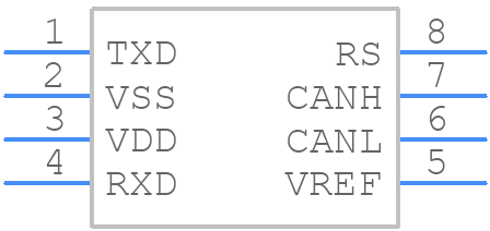 MCP2551-E/SNVAO - Microchip - PCB symbol