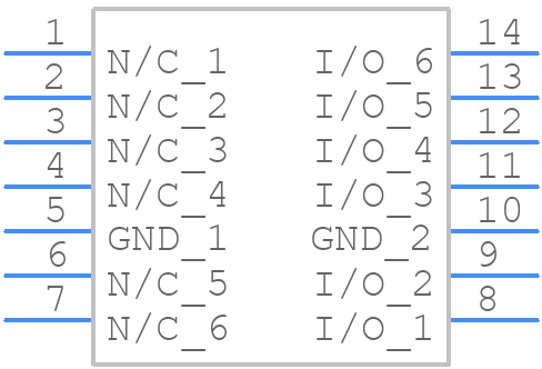 ESD8106MUTAG - onsemi - PCB symbol