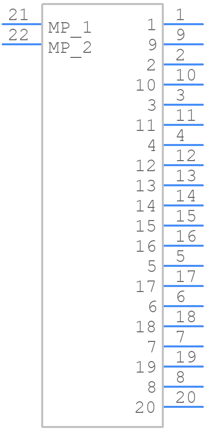 2154238201 - Molex - PCB symbol