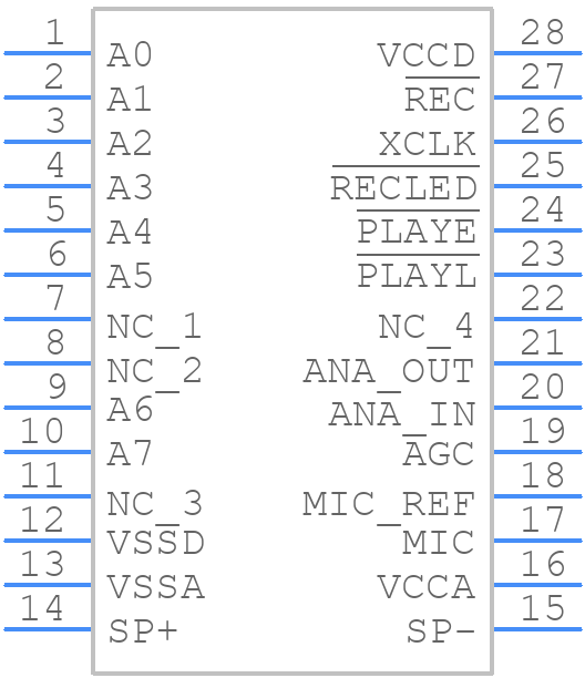 ISD1416PI - ISD - PCB symbol