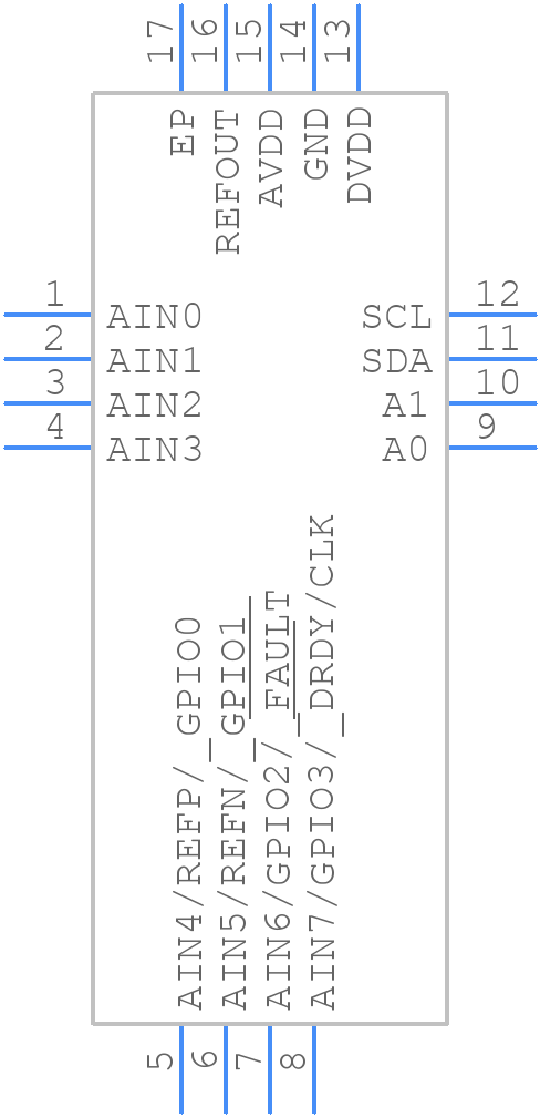 ADS122C14IRTER - Texas Instruments - PCB symbol