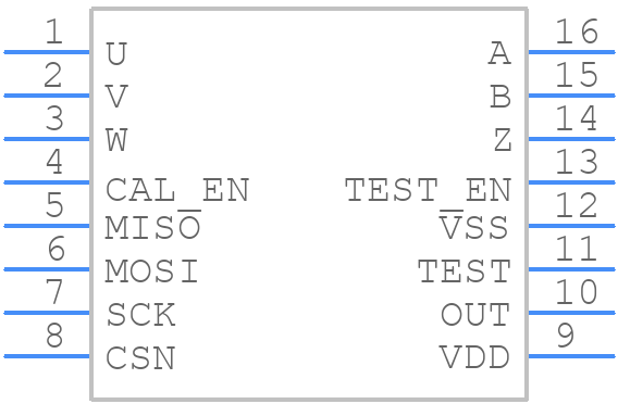 MT6835GT-STD-R - NOVOSENSE - PCB symbol