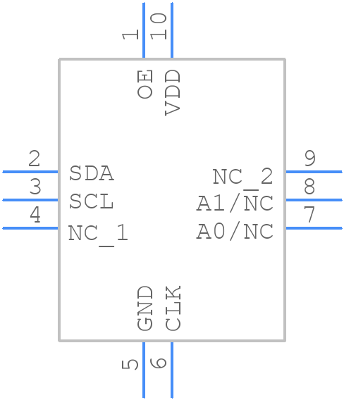 SiT5503AC-WWG33IH-10.000000 - SiTime - PCB symbol