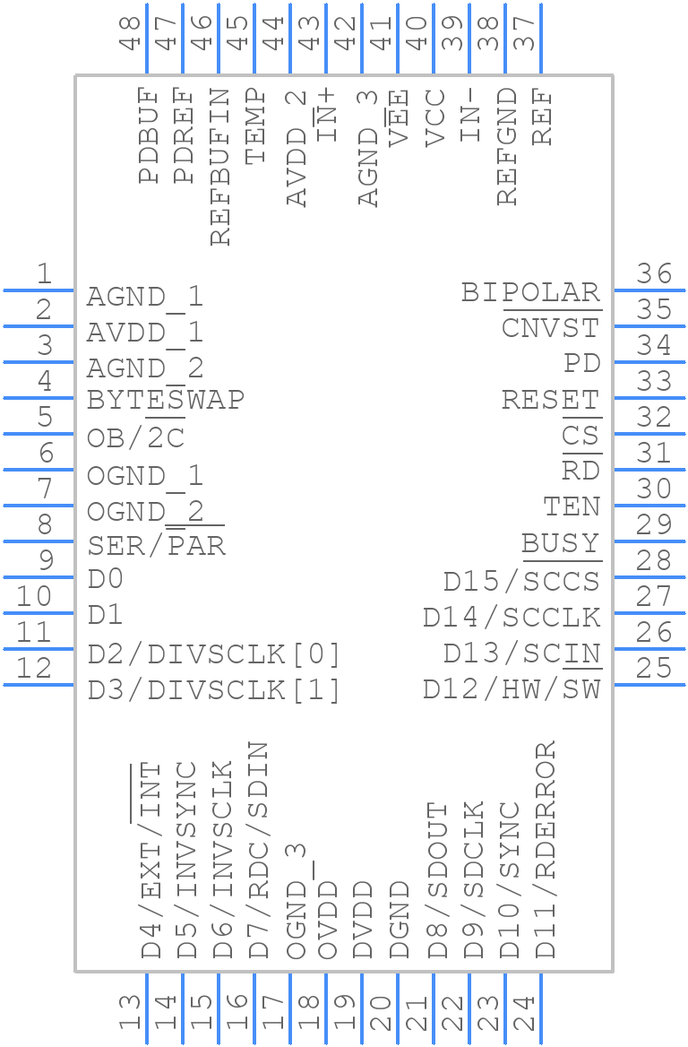 AD7610BSTZ-RL - Analog Devices - PCB symbol