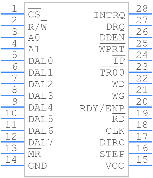 WD1773JH - WESTERN DIGITAL - PCB symbol