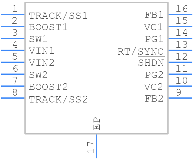LT3508IFE#WPBF - Analog Devices - PCB symbol