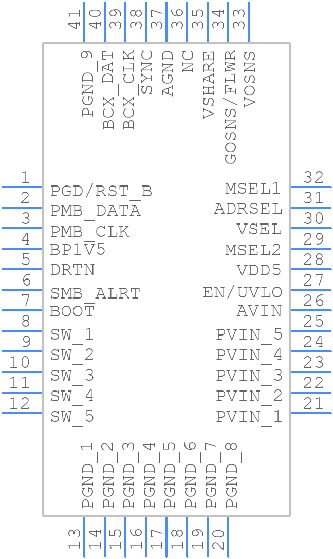 TPS546B24SRVFR - Texas Instruments - PCB symbol