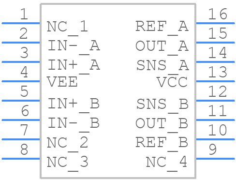 THAT1293Q16-U - THAT CORPORATION - PCB symbol
