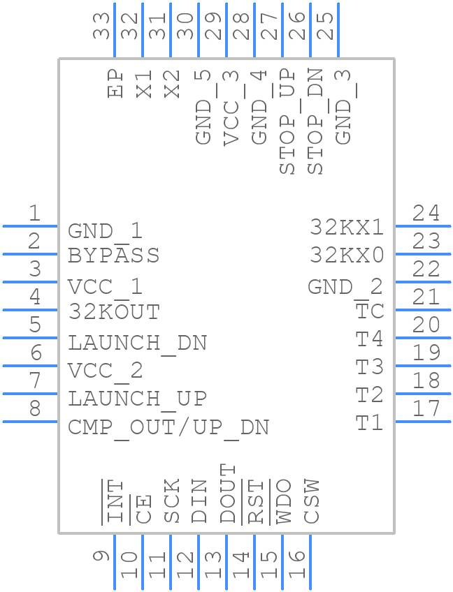MAX35103ETJ+T - Analog Devices - PCB symbol