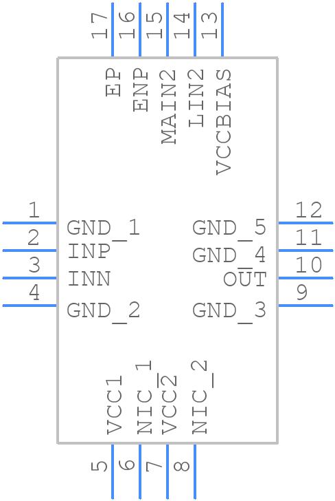 ADL6346ACRZB-R7 - Analog Devices - PCB symbol