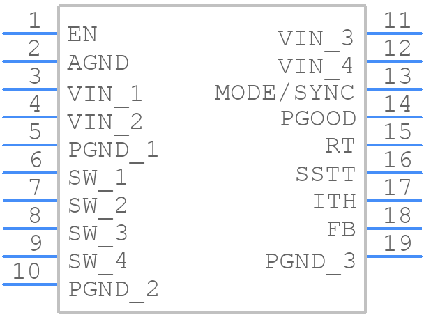 RHP50000IV-CSL#PBF - Analog Devices - PCB symbol