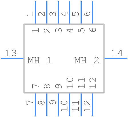 222Y12M16 - Nicomatic - PCB symbol