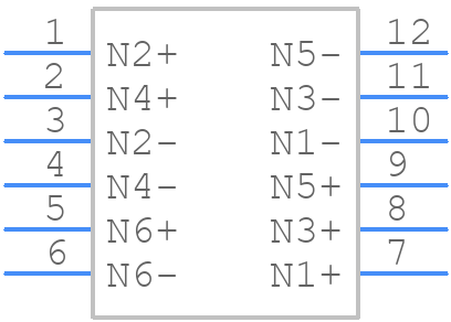 RBE-030-UBAS-CT - RECOM Power - PCB symbol