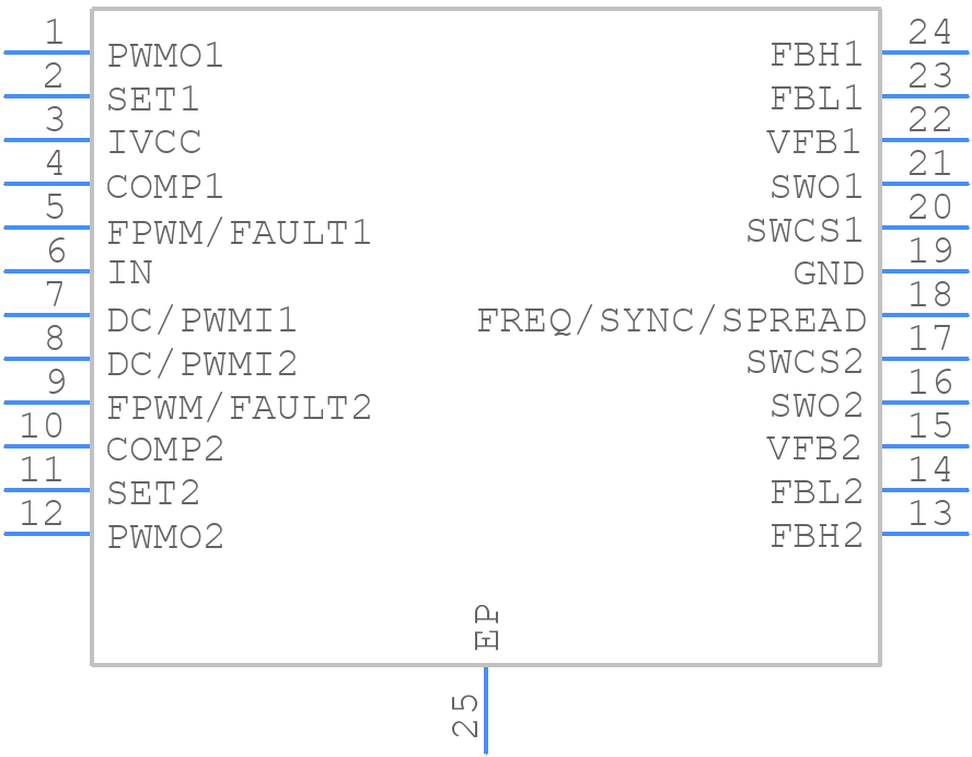 TLD60982BSEVALTOBO1 - Infineon - PCB symbol