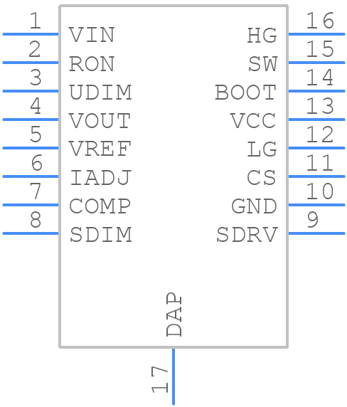 TPS92641PWPT/NOPB - Texas Instruments - PCB symbol