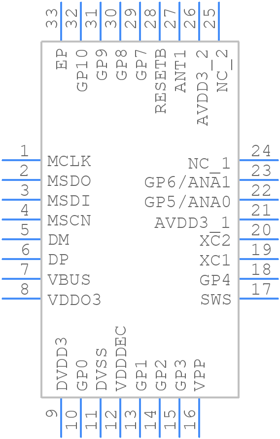 TLSR8366ET32 - TELINK - PCB symbol