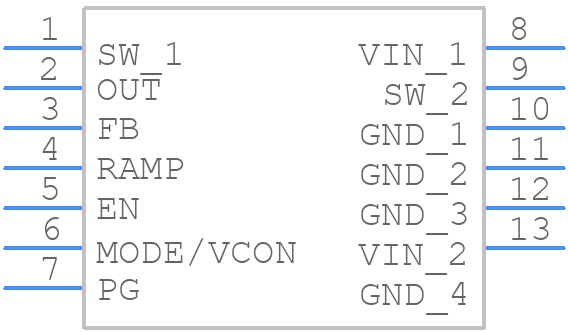 MP2145GD - Monolithic Power Systems (MPS) - PCB symbol
