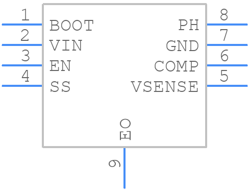 TPS54331DDA - Texas Instruments - PCB symbol